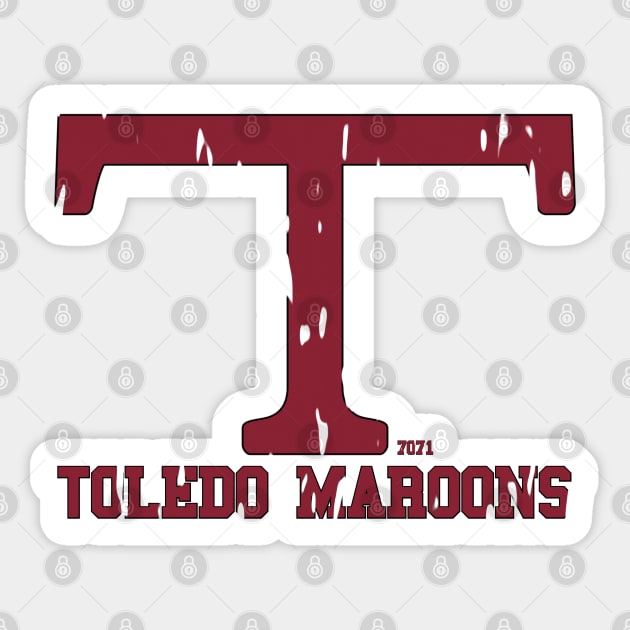 Vintage Toledo Maroons Sticker by 7071